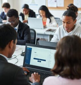 digital learning management system UI